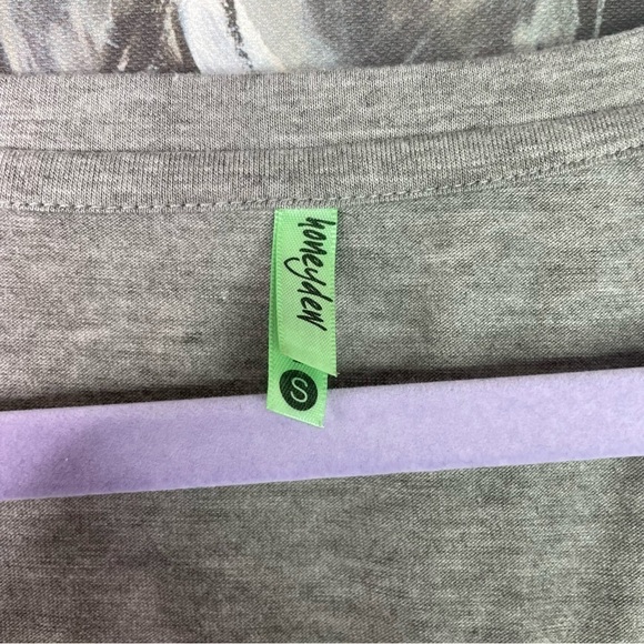 HONEYDEW Intimates Heather Gray Hello Boys Graphic Pajama Top - Picture 3 of 5